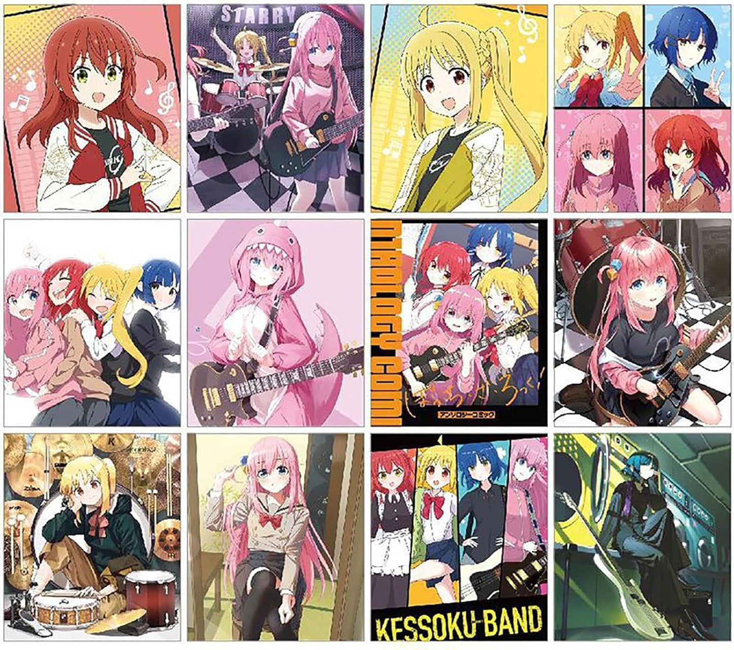 Bocchi Za Roku Calendar 2025-2026 Calendar Yamada Ryo Goto Hitori Ijichi Rainbow Summer Kita Ikuyo Photo Sticker Schedule Simple Decoration Photo Collection Support Goods Surroundings Stationery