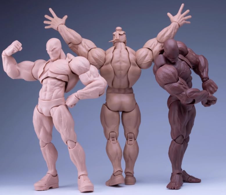 [AC] Romankey UMS003 1/12 Men's Big Guy Movable Action Figure Body Natural Skin