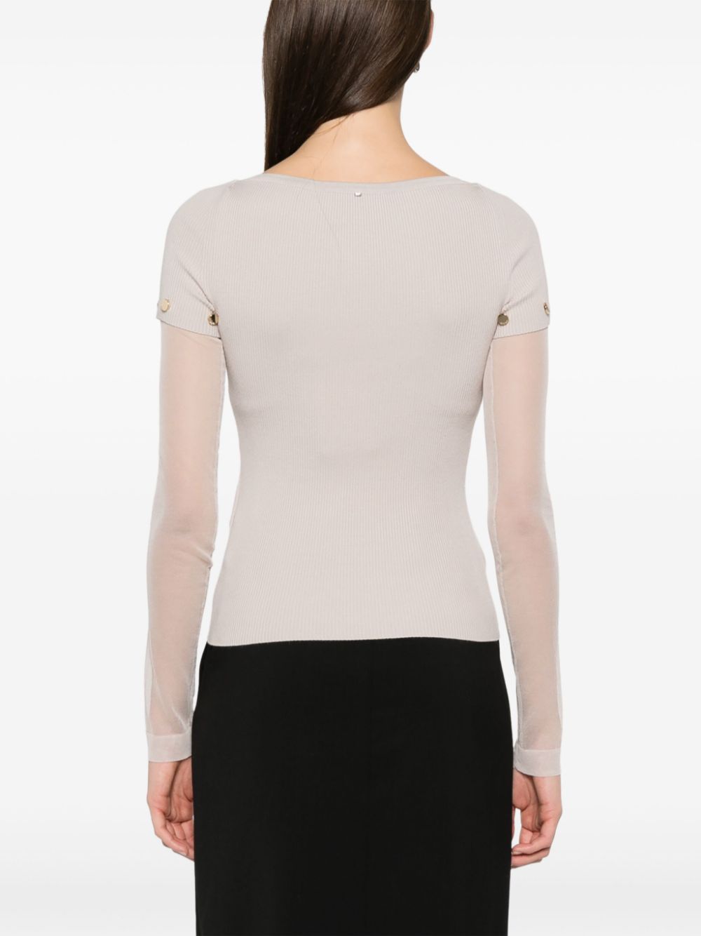 Sportmax SportMax Pre Layered Crewneckセーター - Image 4