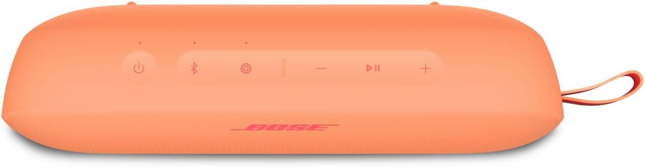 Bose SoundLink Flex Portable Speaker LE (2nd Gen) Wireless Bluetooth Mini Portable Speaker with Hi-Fi Audio, Up to 12 Hours Playtime, Waterproof and Dustproof, Sunset Peach