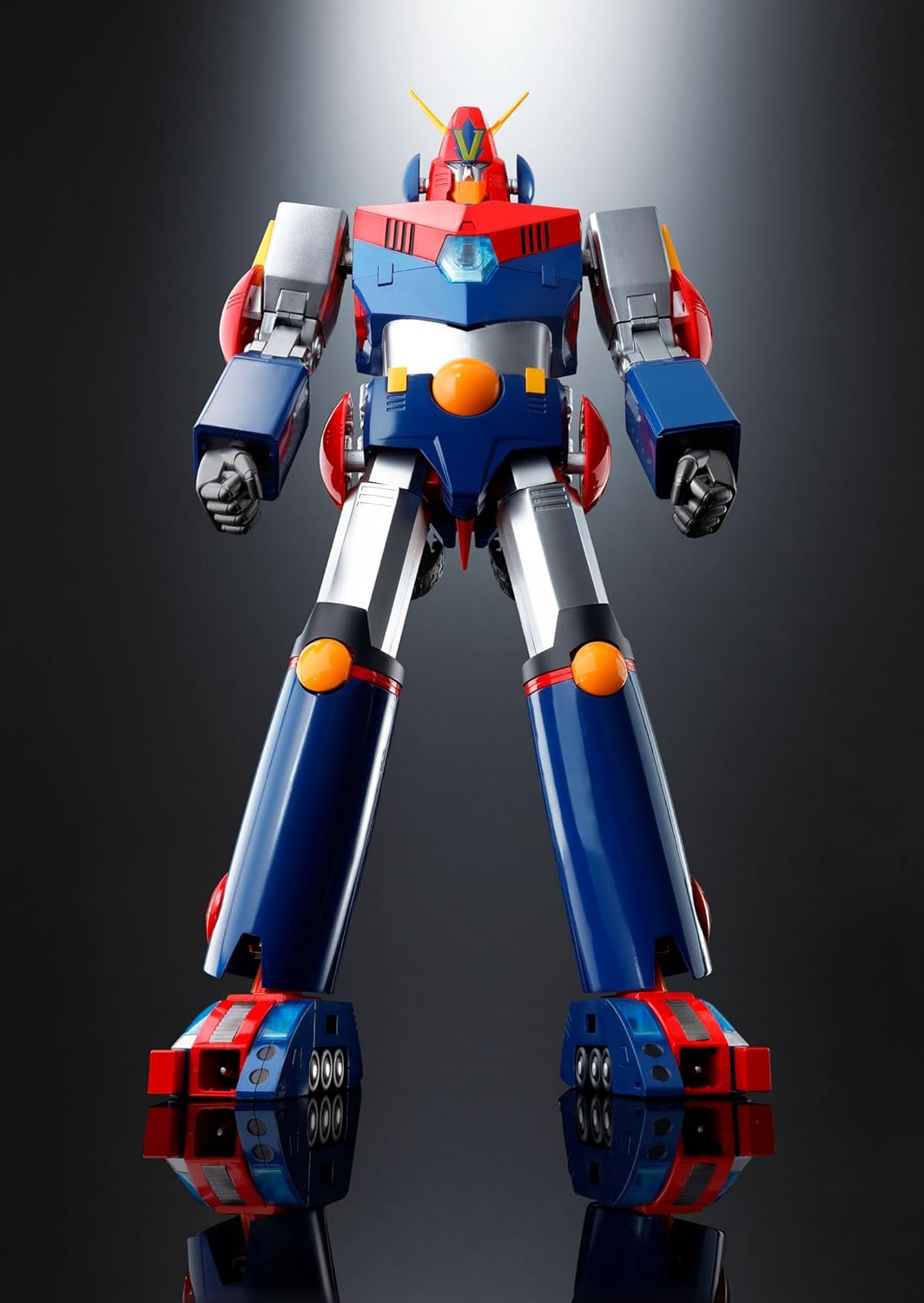 DX Soul of Chogokin Super Electromagnetic Com-Battler V, approx. 14 in. (355mm), ABS and PVC, die-cast painted action figure