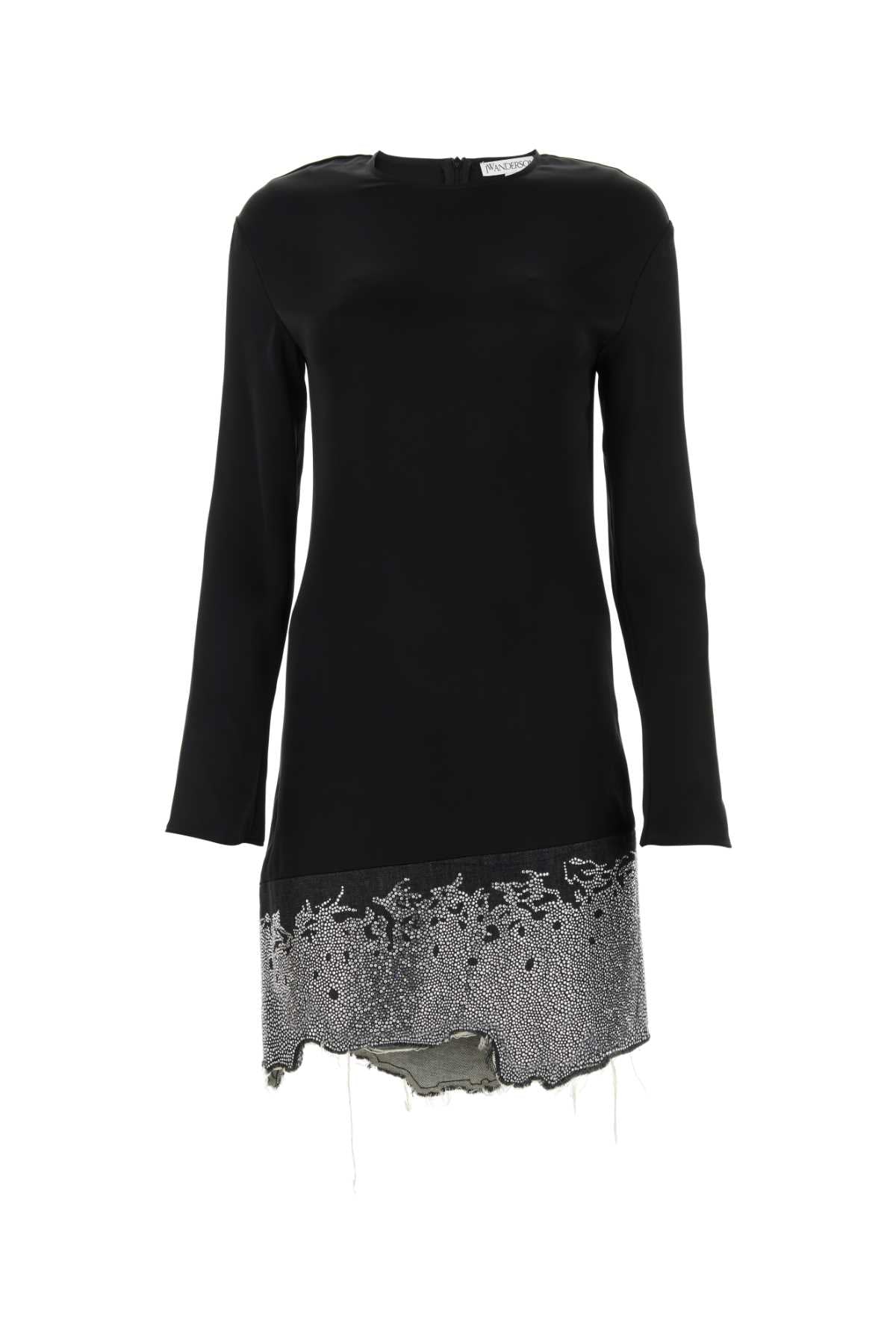 J JWアンダーソンブラックトライアセテートブレンドドレス - Image 4