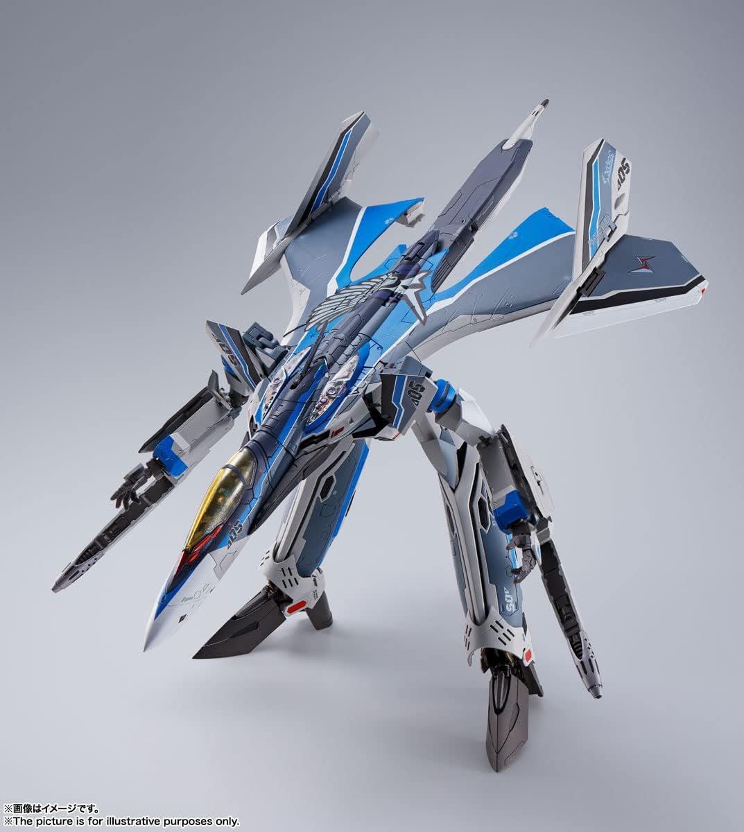 DX Chogokin Macross Δ Movie Version Absolute LIVE!!!!!! First Press Limited Edition VF-31AX Kairos Plus (Hayate Immerman Machine) Approx. 10.2 inches (260 mm), ABS & Die Cast & PVC Painted Action