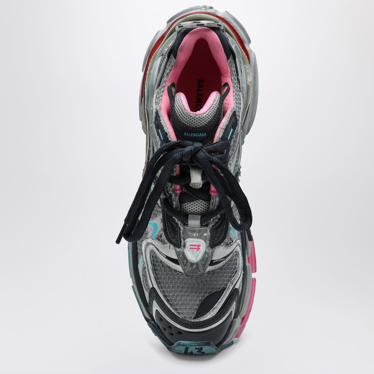 Balenciaga Balenciaga Runner 2.0グレー/ブルー/ピンクスニーカー - Image 4
