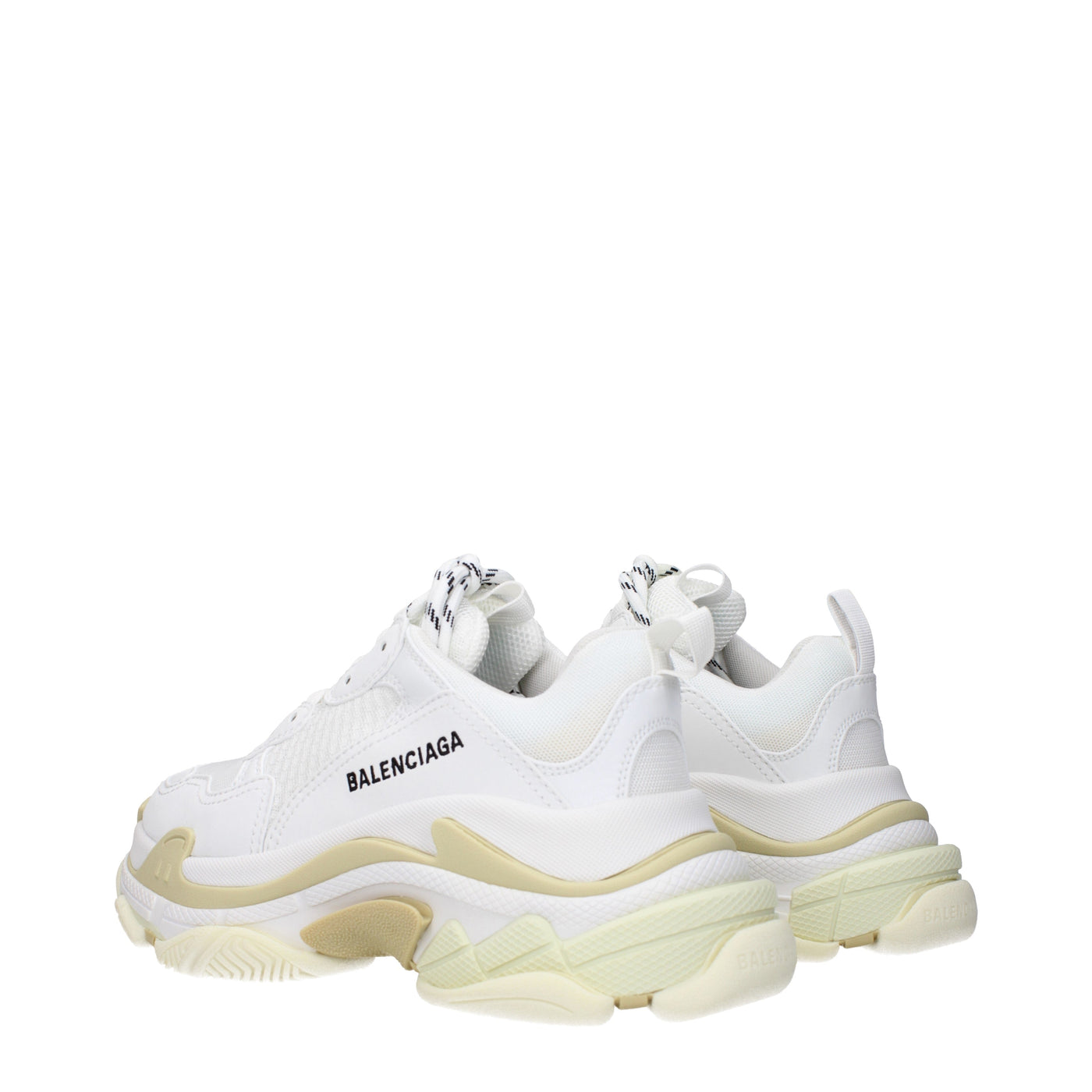 Balenciaga バレンシアガスニーカートリプル S 女性の白い布 - Image 4