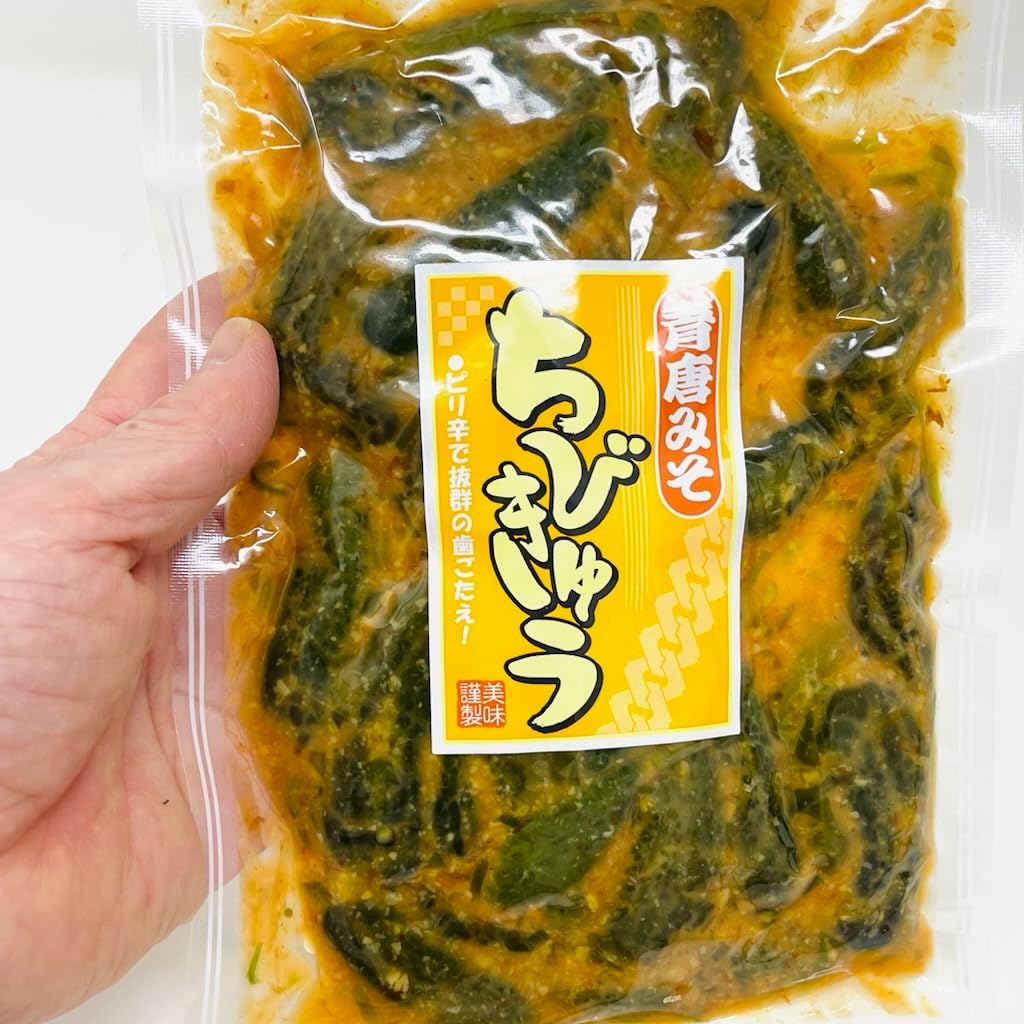 Pickles Chibi Cucumbers, 2 Bags (7.8 oz (220 g) per bag) [Pickled Cucumber from Blue to Miso] Spicy, Polypoly Chewy [Room Temperature Flight]