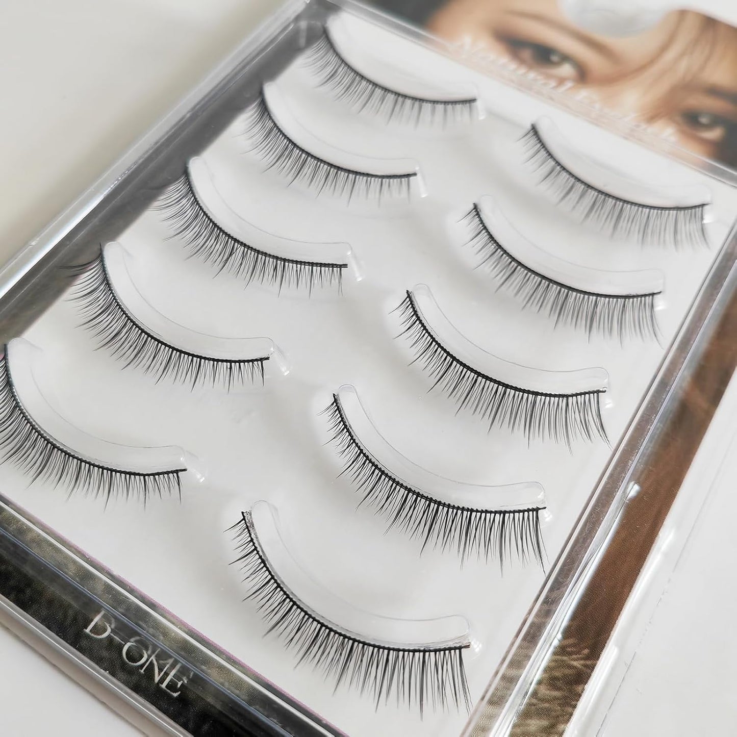 D-ONE Natural 5 Pairs False Eyelashes (A01, Natural Cute)