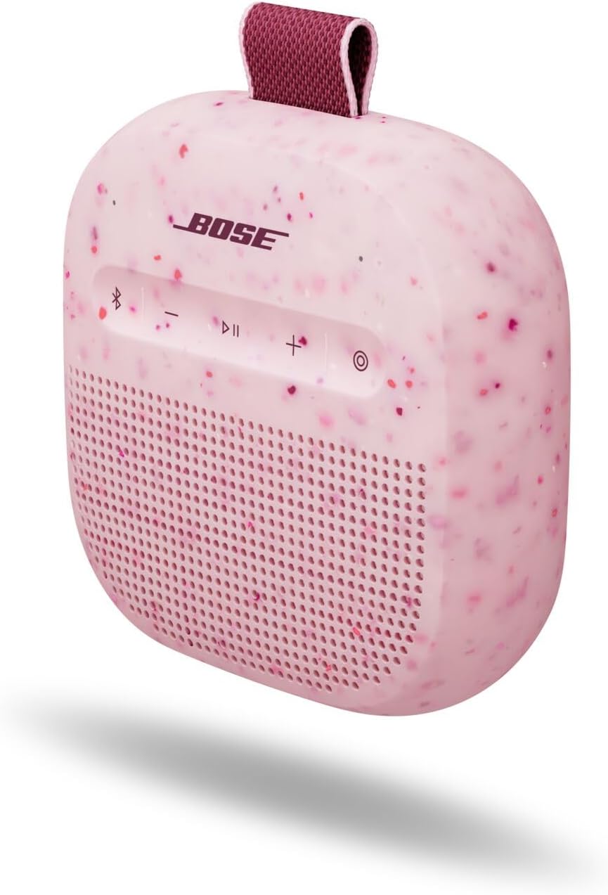 Bose SoundLink Micro Portable Speaker LE (2nd Gen), Up to 12 Hours of Continuous Playtime, Waterproof and Dustproof, Bluetooth Mini Outdoor Speakers, Petal Pink (x2)