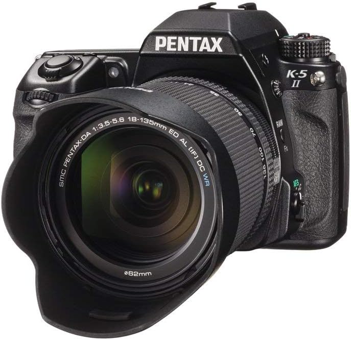 Pentax K-5 II 16.3 MP DSLR DA 18-135mm WR lens kit (Black) (OLD MODEL) by Pentax