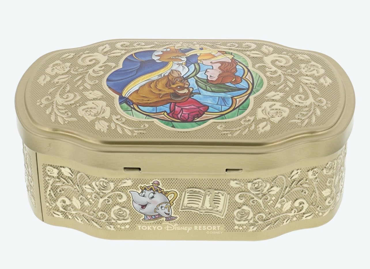 [Tokyo Disney Resort Limited] Beauty and the Beast (Belle) TDDR Canned Roll Cookies, Popular, Sweets, Souvenirs, Present, Disney Goods (1 Piece)