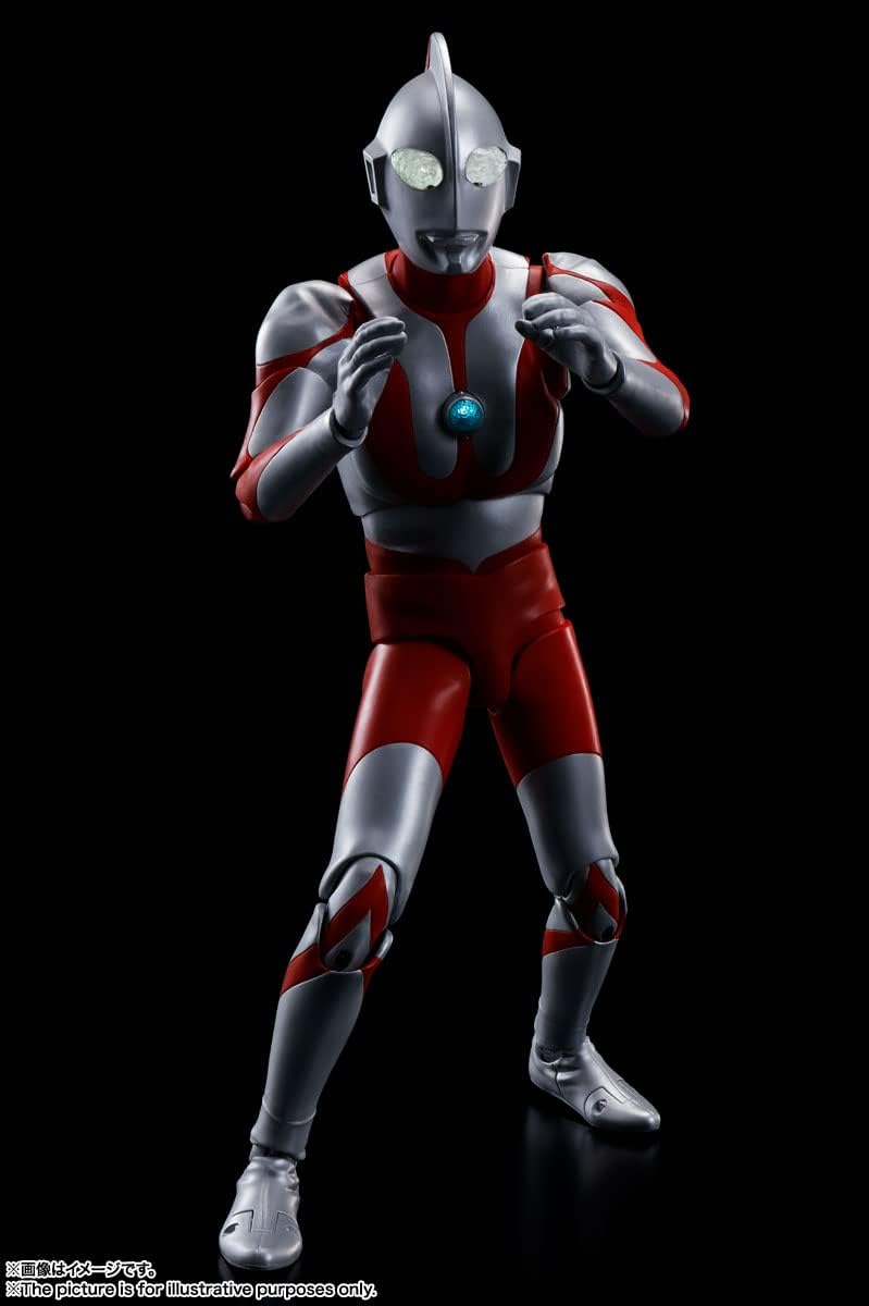 TAMASHII NATIONS S.H. Figuarts (True Bone Carving Process) Ultraman (Resale Version), Approx. 5.9 inches (150 mm), PVC & ABS, Pre-painted Action Figure