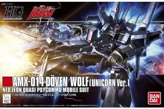 Bandai Spirits HGUC Mobile Suit Gundam UC Doven Wolf (Unicorn Ver.) 1/144 Scale Color-Coded Plastic Model