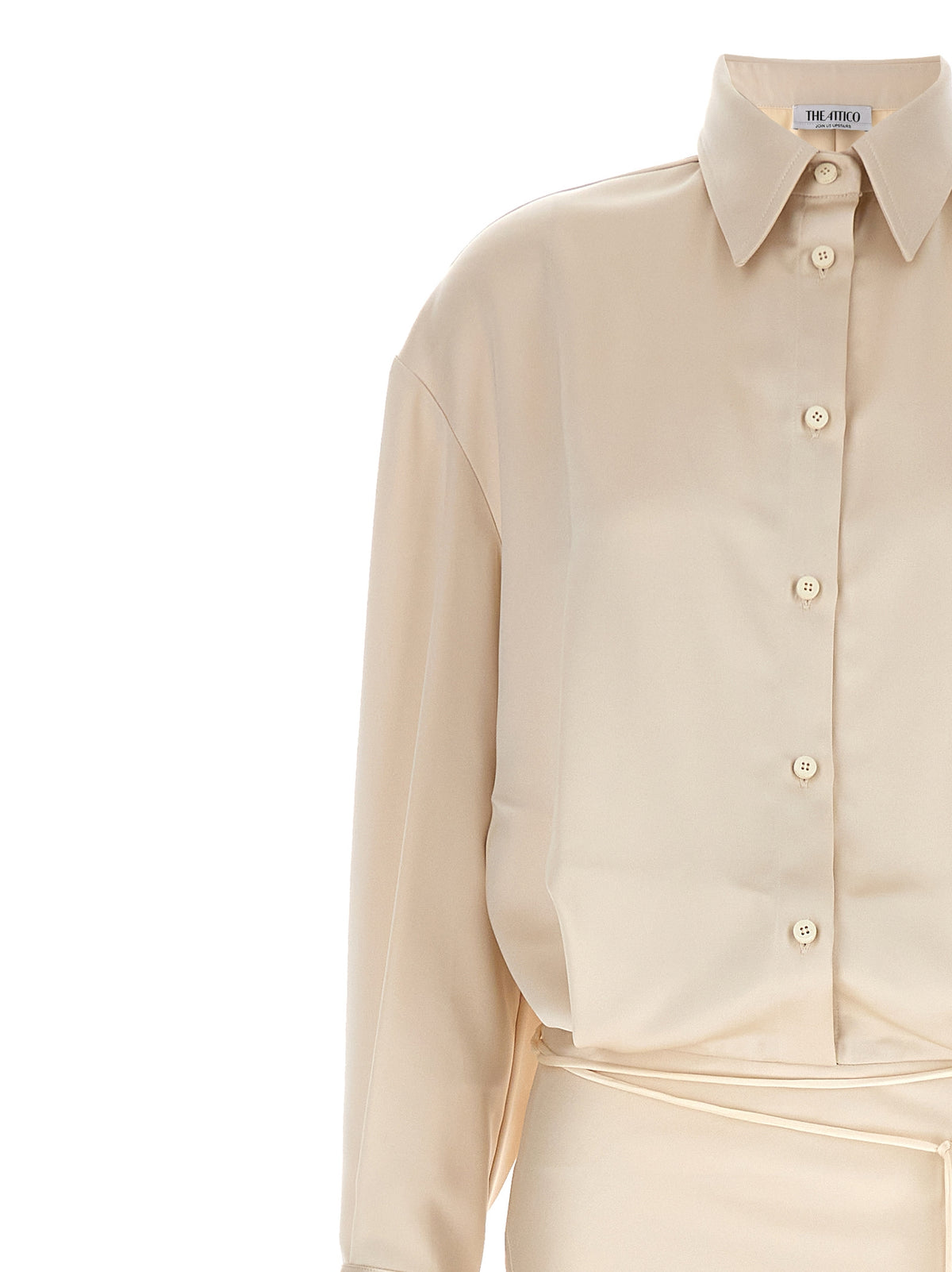 The Attico Long Satin Chemisierドレス - Image 4