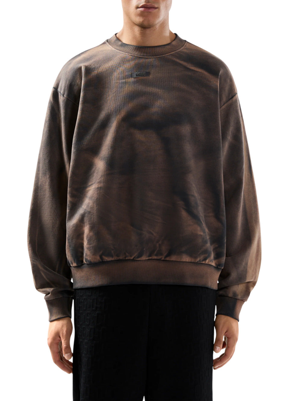 Gcds GCDSは、ロゴパッチ付きのソラル化クルネックスウェットシャツを使用しています - Image 4