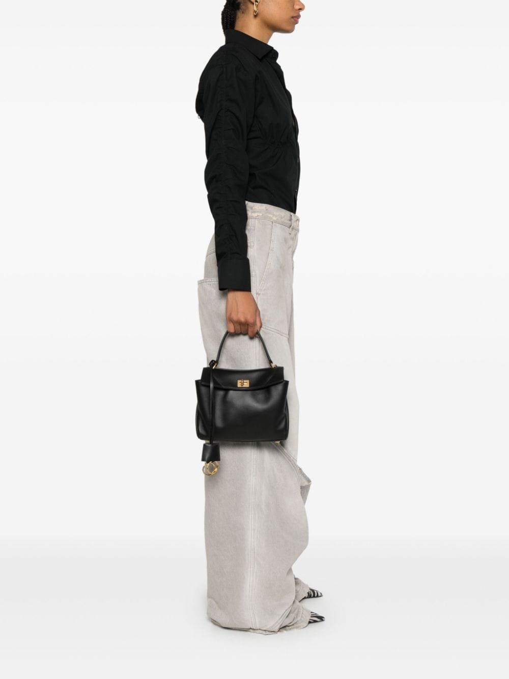 Balenciaga バレンシアガロデオミニレザーハンドバッグ - Image 4