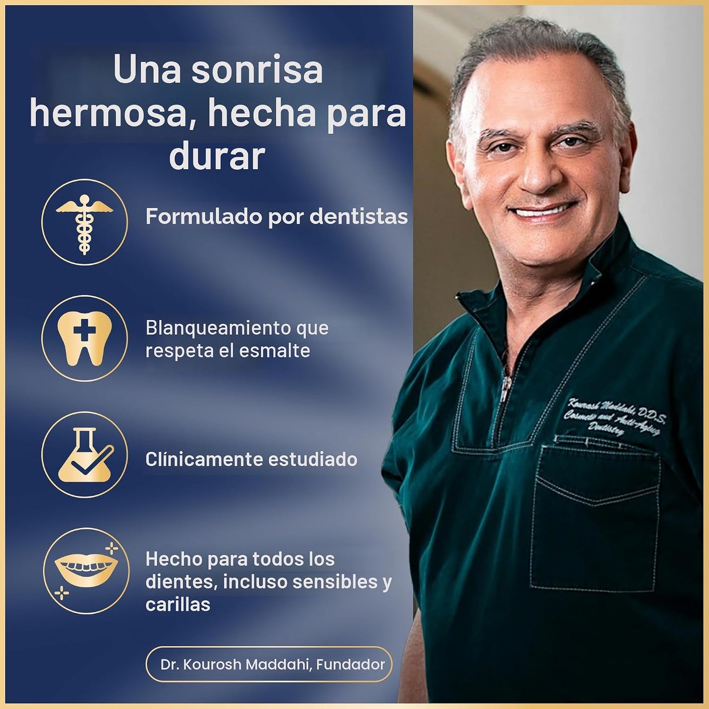 Kit de tiras blanqueadoras dentales Lumineux - 9 tratamientos - sin peróxido - seguro para el esmalte para dientes más blancos - blanqueamiento sin sensibilidad - formulado por dentistas - sin