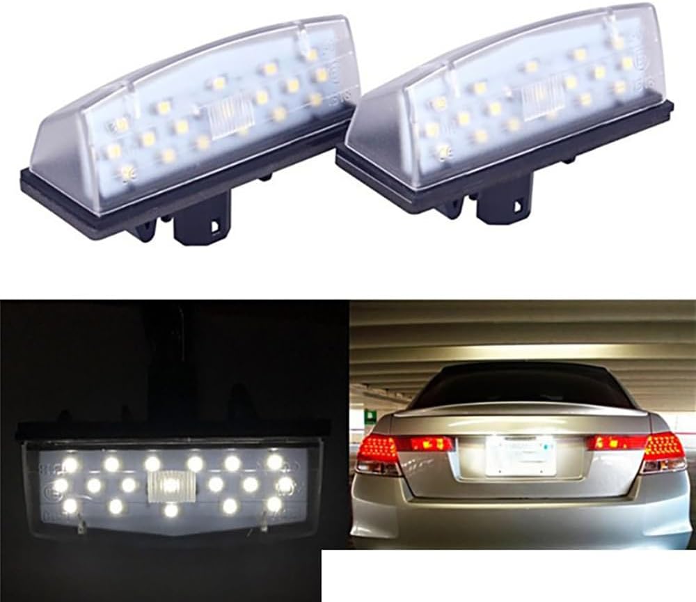 Prius 20 Series 30 Series License Plate Lamp LED Prius PHV 30 Series Prius α 40 Series C-HR ZYX10/NGX50 RAV4 License Lamp Genuine Replacement Type 2 Pack White