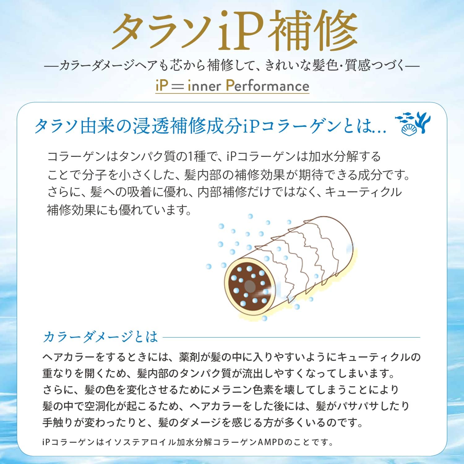 KOSE Jureme iP Tarasoli Repair Intensive Water Retention Serum Hair Mask 8.1 oz (230 g)