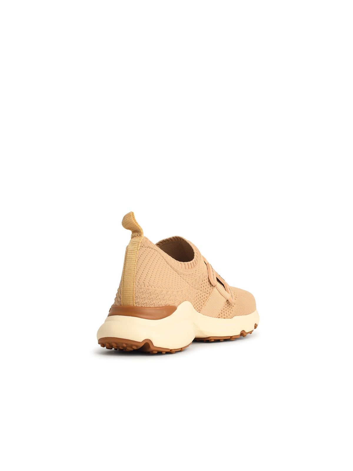 Tods トッド 'S ベージュのテクニカルファブリックの「ケイト」スニーカー - Image 4