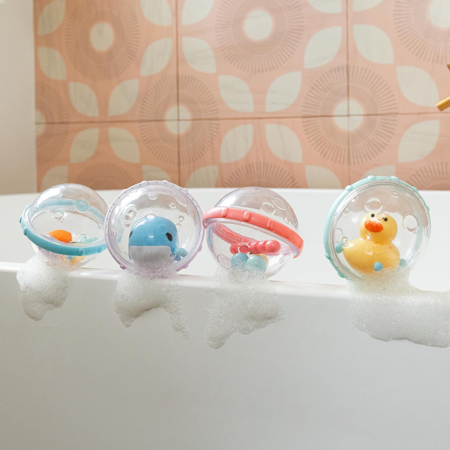 munchkin マンチキン バブルボール 4個/アヒル&クジラ TYMU44670