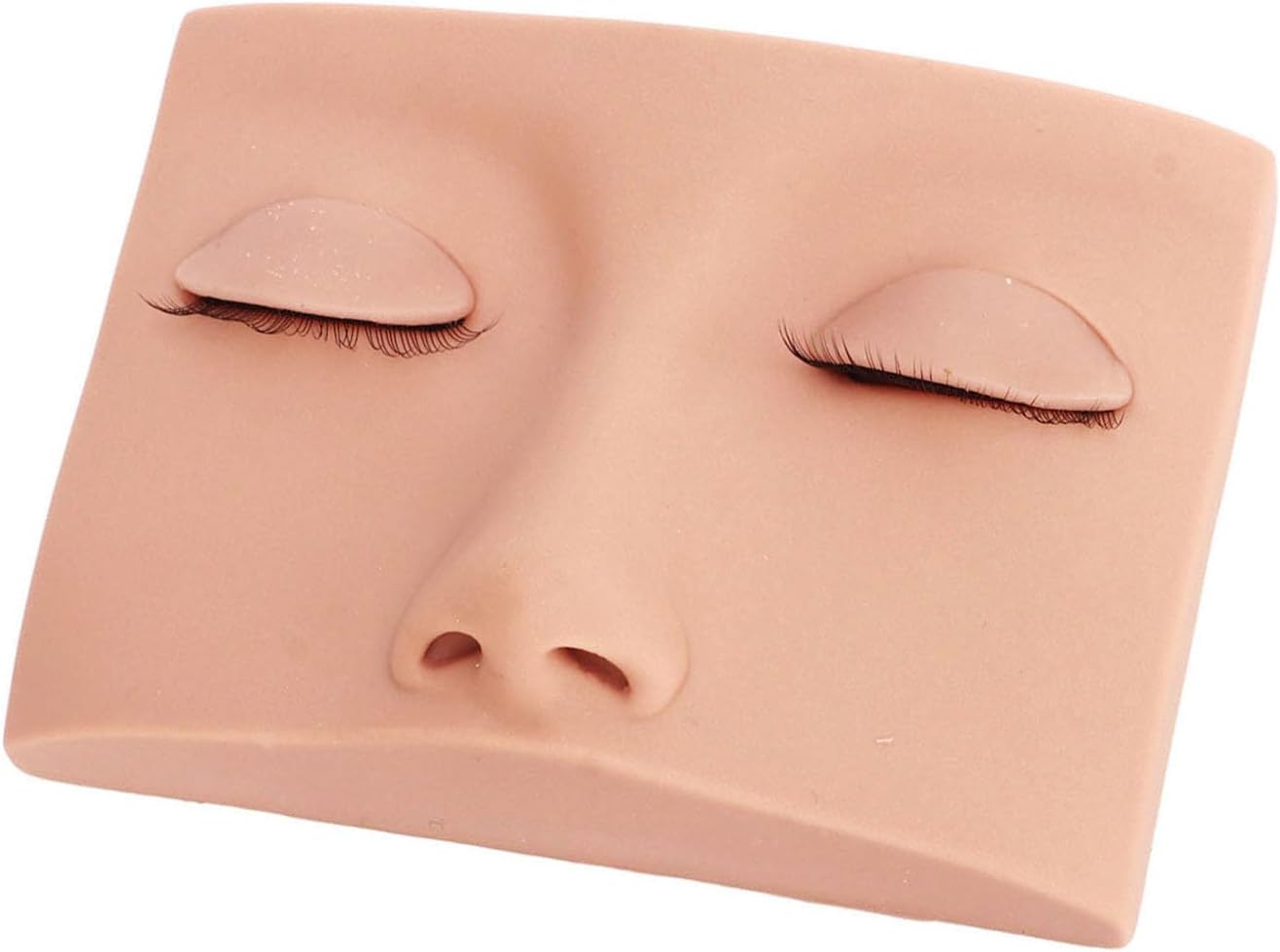 Lash Mannequin Head, Removable Silicone Replacement Eyelash Mannequin Head, Eyelash Extension Training Practice Head Eyelash Practice Makeup Eyelash Extensions for Eyelash Extensions (Pink)
