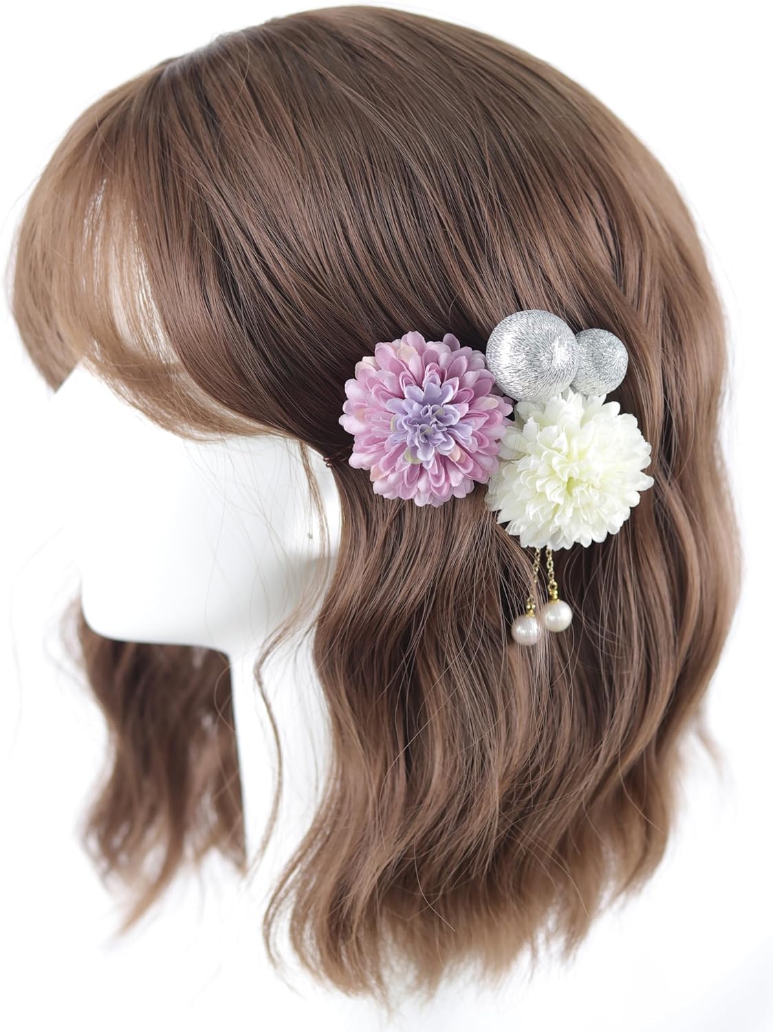 NANA Handmade Hair Ornament, Ping Pong Mu, Japanese Ball, Cute, Coming of Age Ceremony, Shichi-Go-San Fireworks Festival, Yukata, Graduation Ceremony, School Entrance Ceremony, Summer Festival