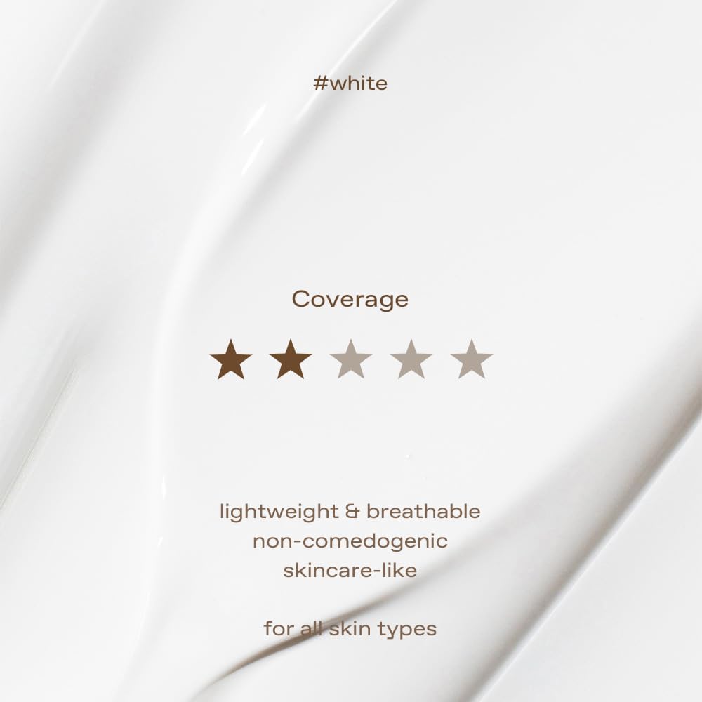 glow Breathable BB Cream #White: Cruelty Free, Artificial Fragrance Free, Essential Oil Free, Gluten Free, Lightly Warm Hydrating BB Cream, Skin Care-like Use, 30ml (1 fl oz)