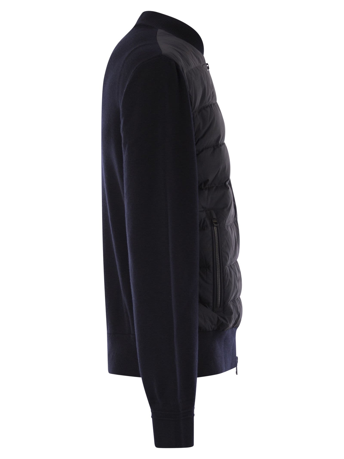 Moncler モンクラーはジップ付きのウールカーディガンをパッドします - Image 4