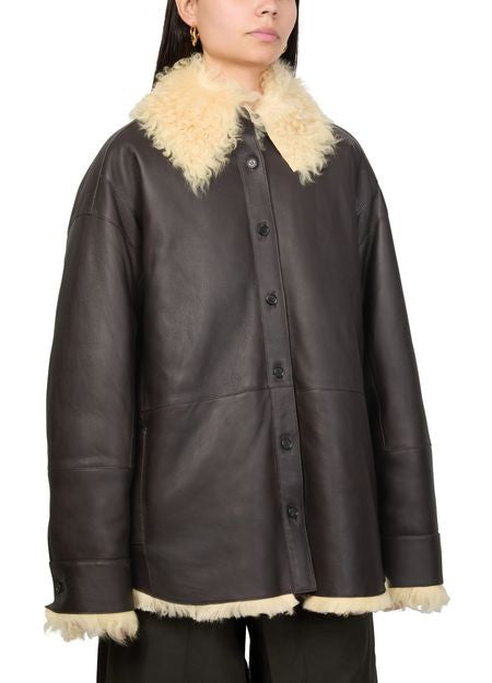 ACNE Shearling shirt jacket - Image 4