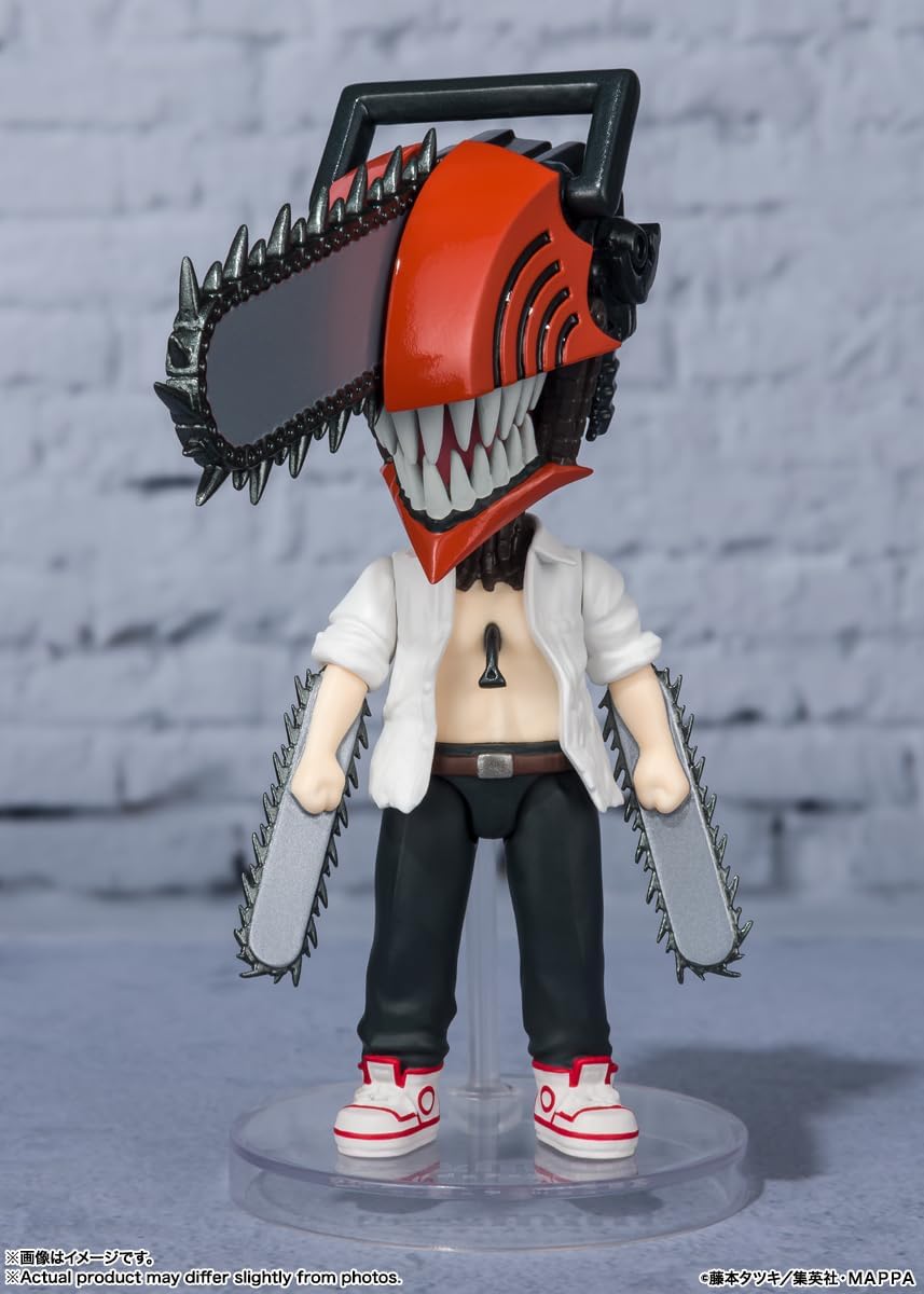 Figuarts Mini Chainsaw Man, Approx. 3.5 inches (90 mm), PVC & ABS, Pre-painted Action Figure