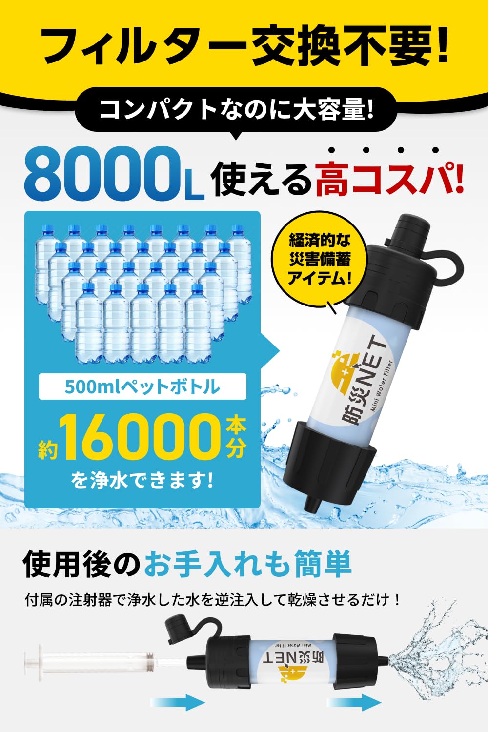 Disaster Preparedness Net Portable Water Purifier, Disaster Preparedness Goods, Disaster Preparedness, Stockpile