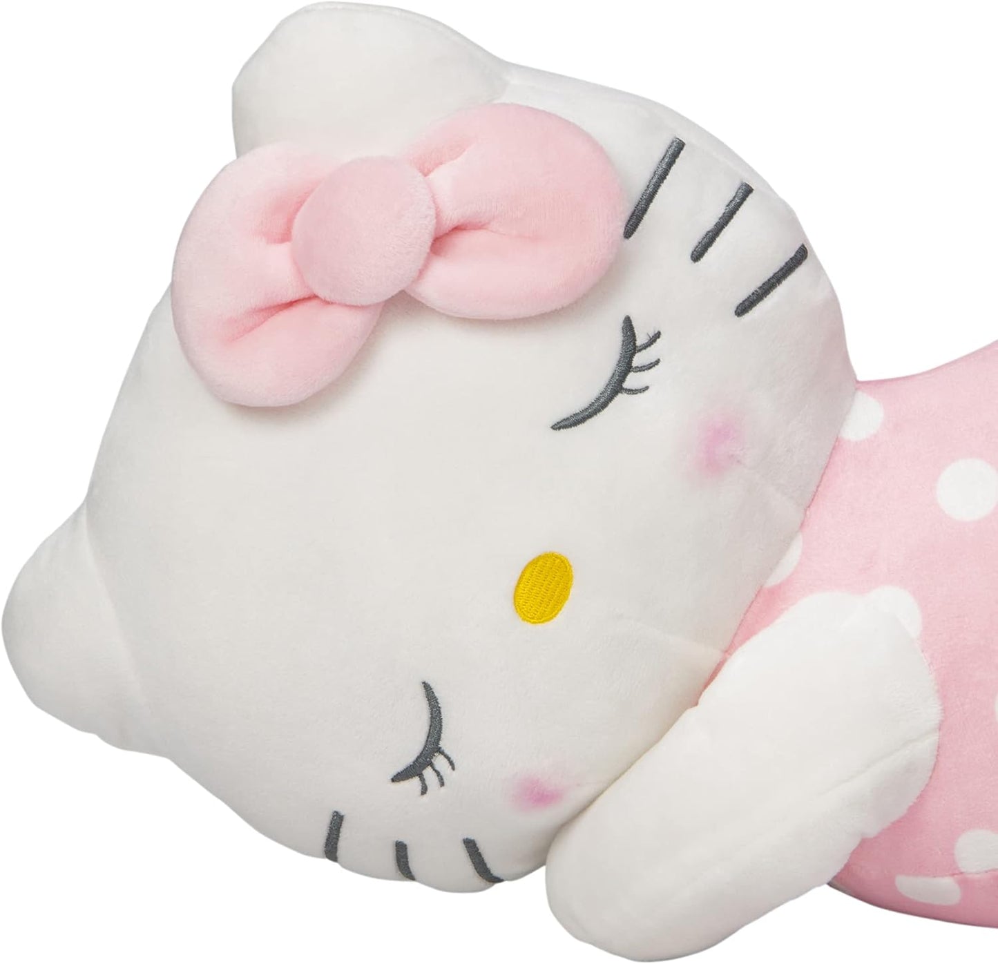 MORIPiLO Sanrio Hello Kitty Body Pillow, Soft Material, Marshmallow Texture, Plush Pillow, Large Cushion, Cute, Large Size, Easy Sleeping Pillow, Approx. 17.7 inches (45 cm) (Hello Kitty Pink)