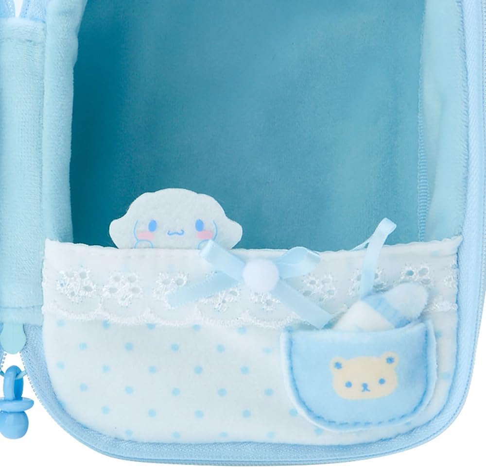 Sanrio 184683 Cinnamoroll Plush Pouch Enjoyment Idol, Baby Cinnamoroll, 6.1 x 4.7 x 3.5 inches (15.5 x 12 x 9 cm), Character
