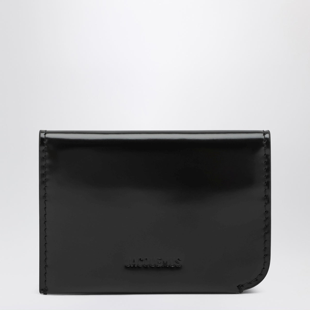 Jacquemus Jacquemus Black Curved Leather Cardholder - Image 4