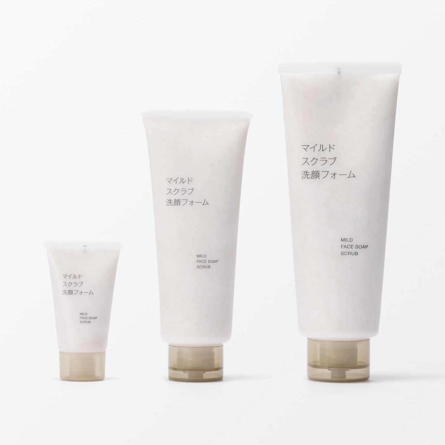 MUJI 84464881 Mild Scrub Facial Wash Foam (Large Capacity), 7.7 oz (220 g)