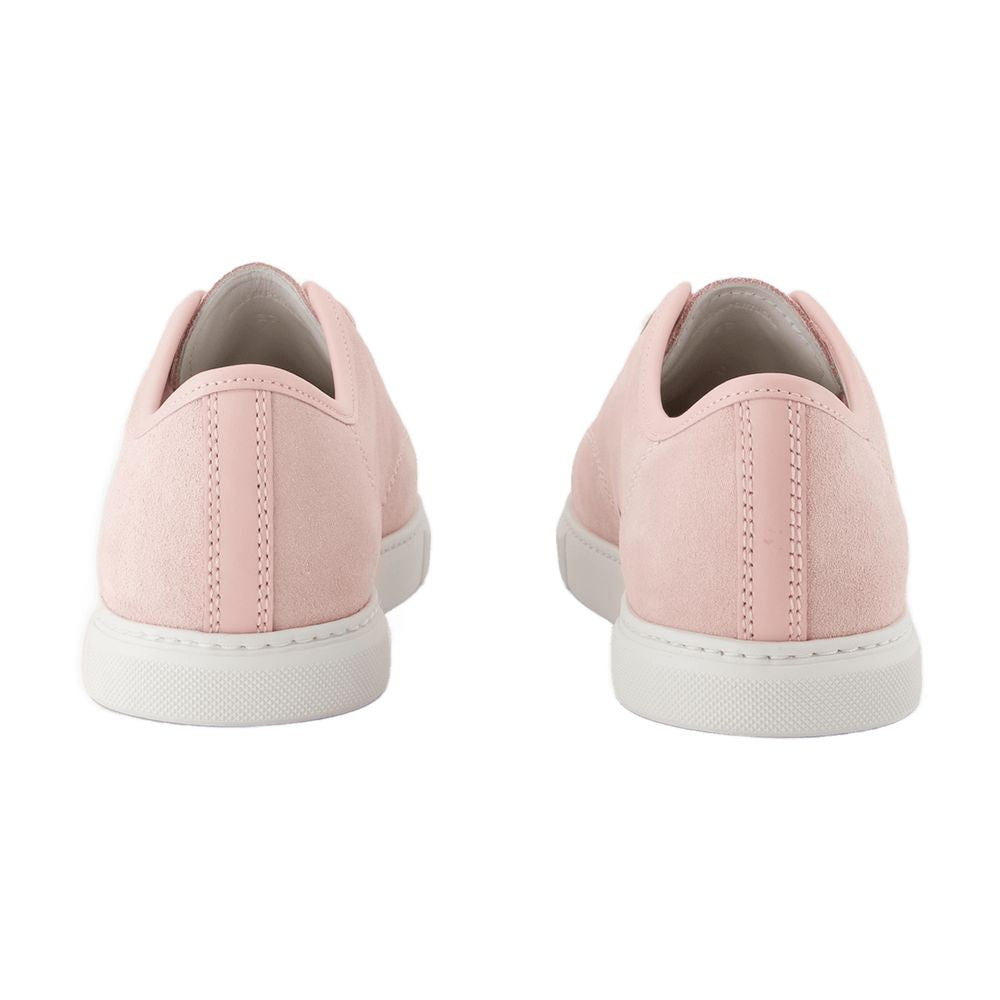 Lanvin DBB1スニーカーランビンレザーピンク - Image 4