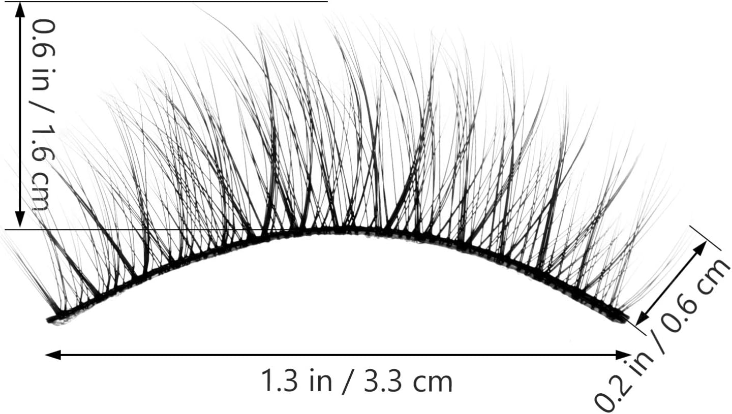 KESYOO False Eyelashes, Popular, Dark Eyelashes, Natural, 3D, Popular, Black, Strong, Natural, Women, 5 Pairs