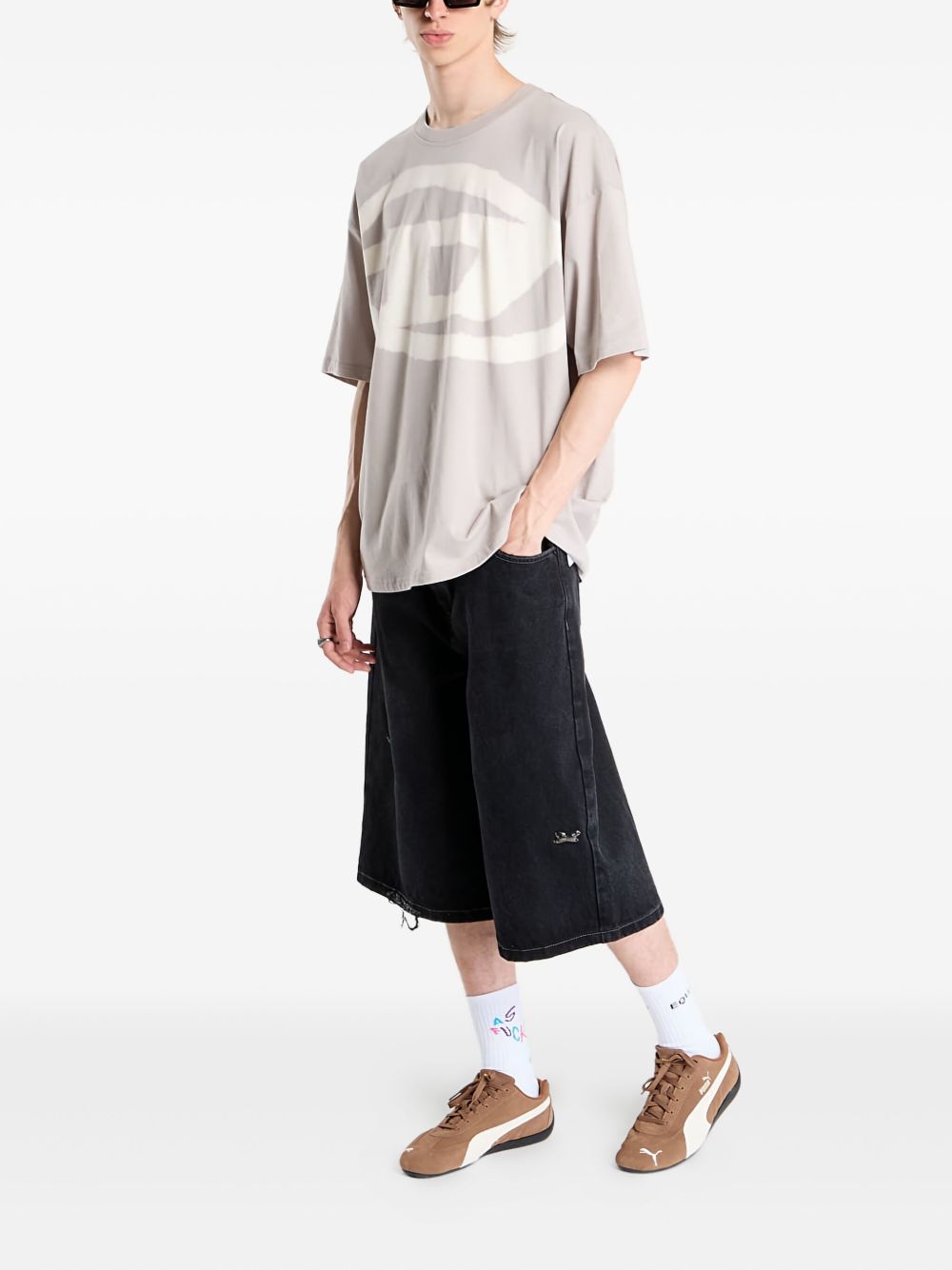 Diesel ディーゼルTシャツとポロスグレー - Image 4