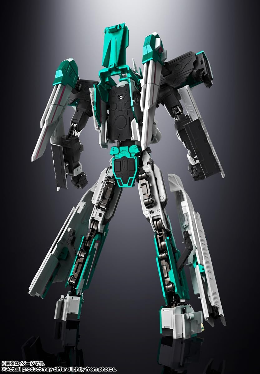 TAMASHII NATIONS Soul of Chogokin GX-115 Shinkansen Transforming Robot Shinkalion E5 Hayabusa Approx. 10.2 inches (260 mm) ABS & Diecast Painted Action Figure