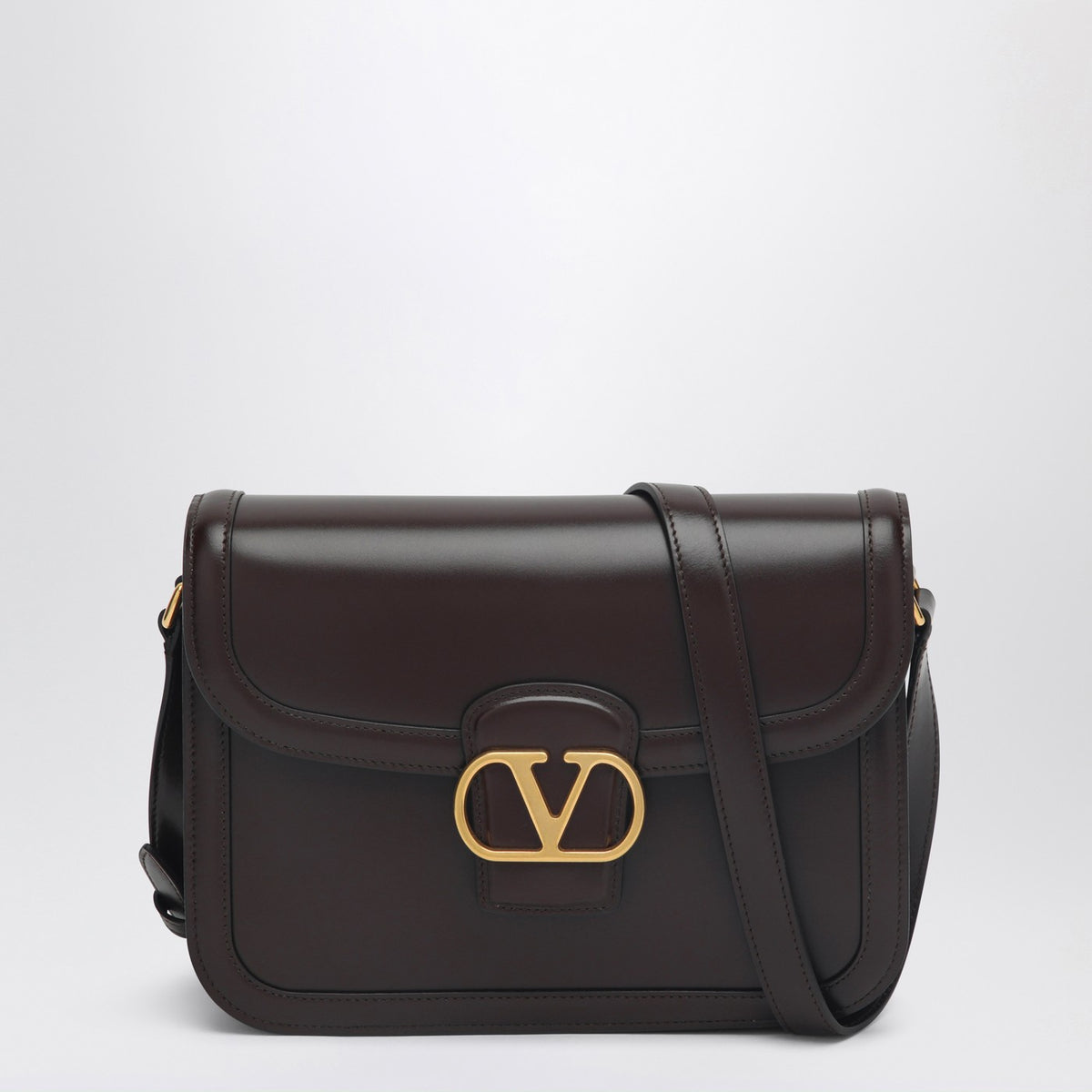 Valentino ヴァレンティーノガラヴァニ9 TO5ブラウンレザーバッグ - Image 4