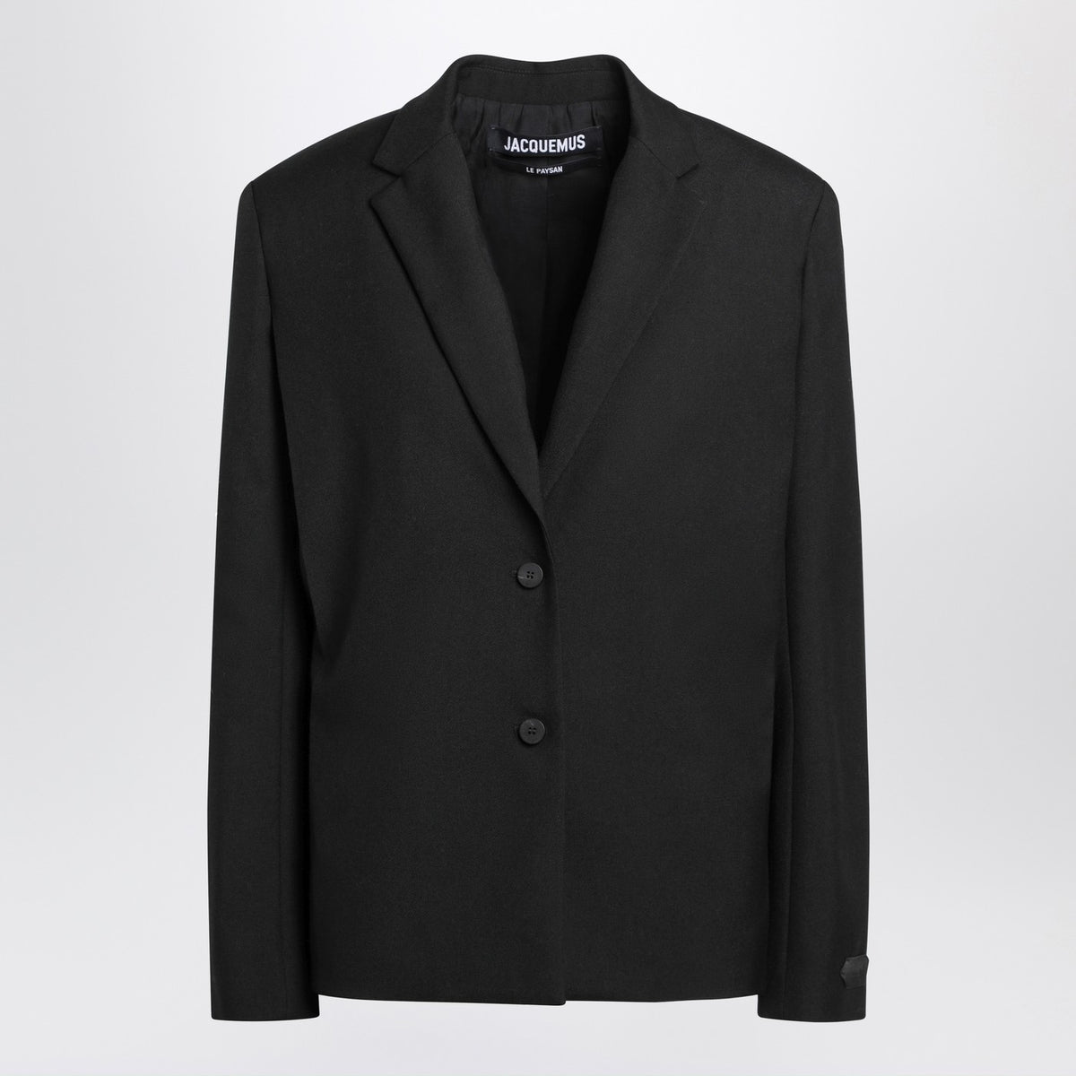 Jacquemus Jacquemus Black Single Breasted Wool Jacket - Image 4