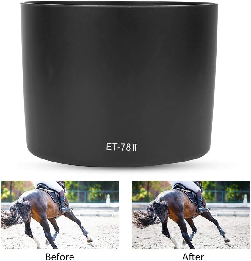 Hood for Canon EF 135mm F2L 180mm F3.5L USM Lens ET-78II, Lens Hood for Camera ET-64II