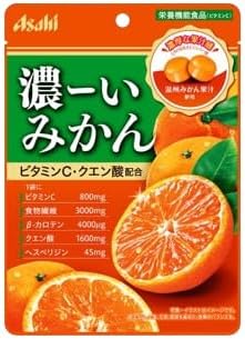 Asahi Group Foods, Dense Strawberry, Apples, Oranges, Bluberries, 4 Types, 1 Bag of Each, 2.9 oz (84 g), Sweets, Candy