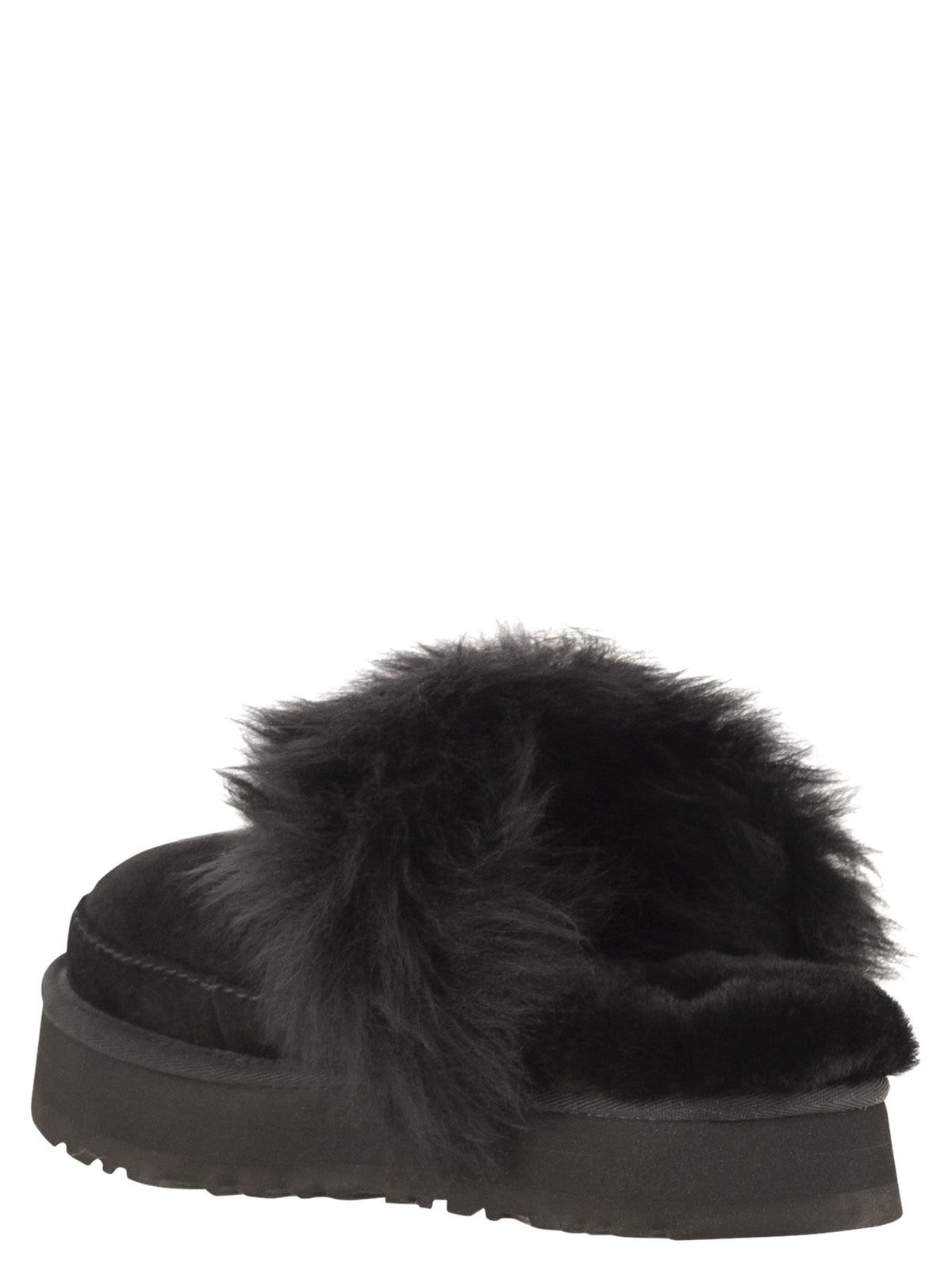 Ugg Ugg ディスケット シャレー スリッパ ファーとプラットフォーム付き - Image 4