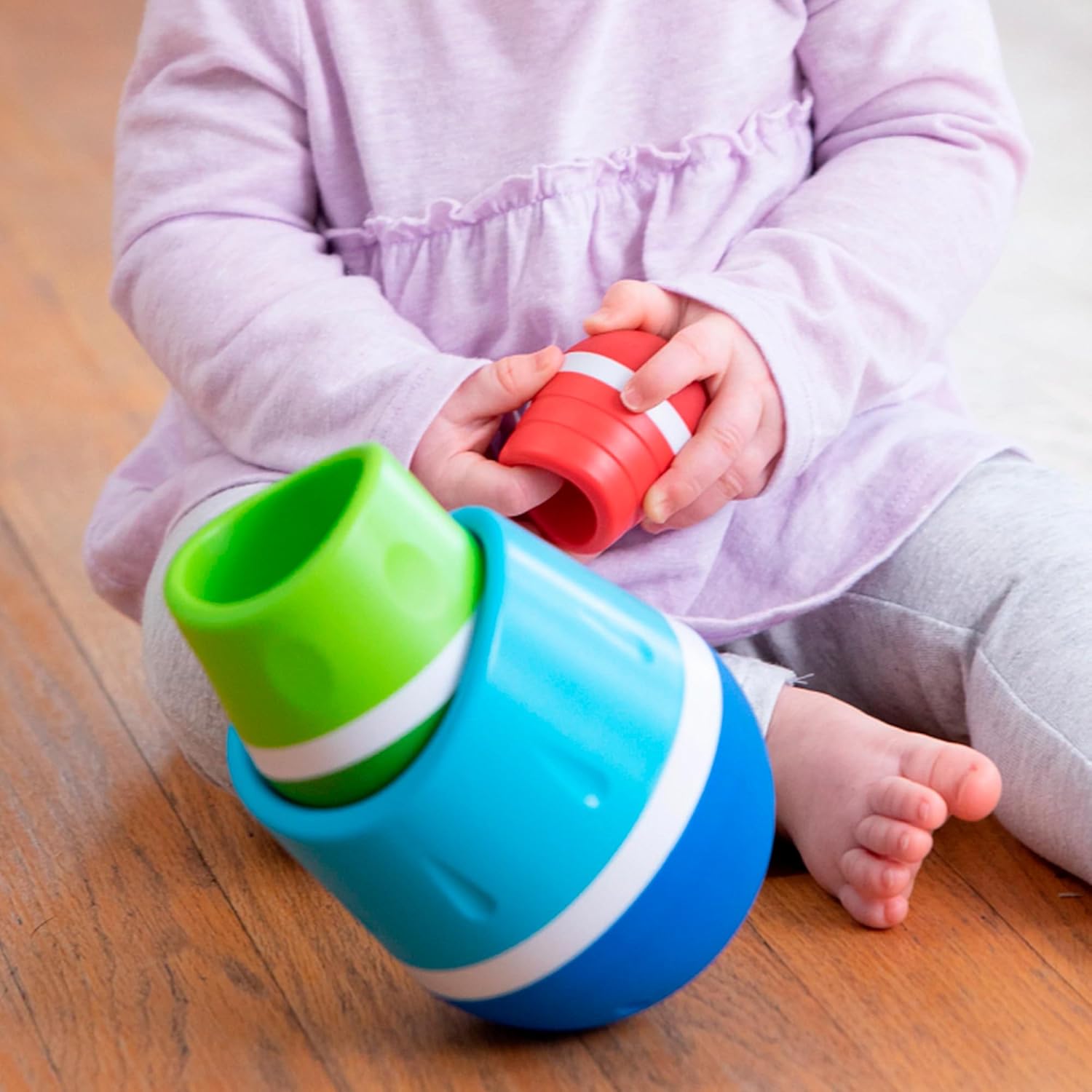 Fat Brain Toys Fat Brain Toys Baby Toy Pop-up Tumbler TumbleRoos FA319-1 Genuine Article