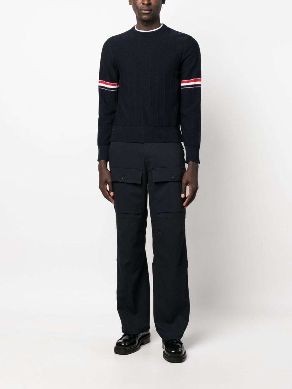 Thom Thom Browne Rwb Wool Crewneck Jumper - Image 4