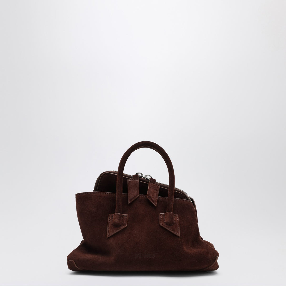 The Attico Brown Suede La Passeggiataミニバッグ - Image 4