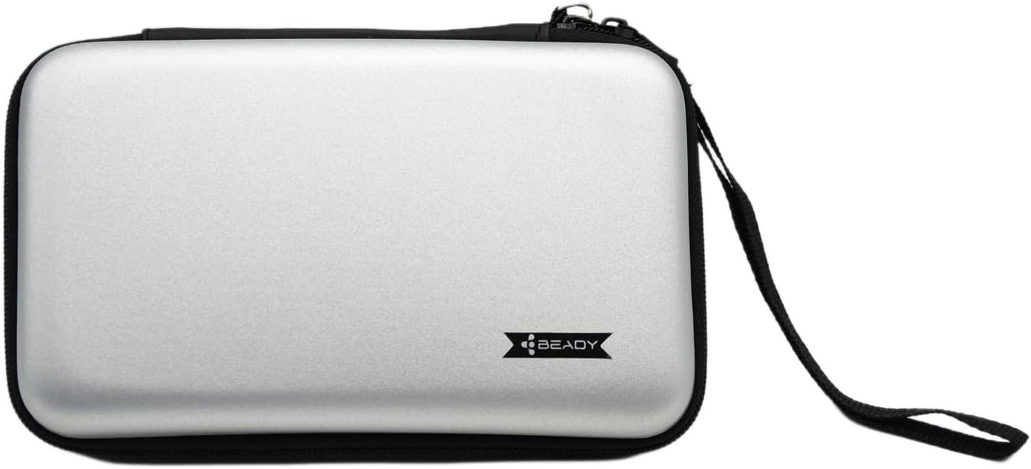 BEADY ニンテンドー NEW3DS XL、NEW3DS LL、3DS XL、3DS LL対応収納ケース 任天堂ビデオゲームコンソールのストレージケース シルバーグレー