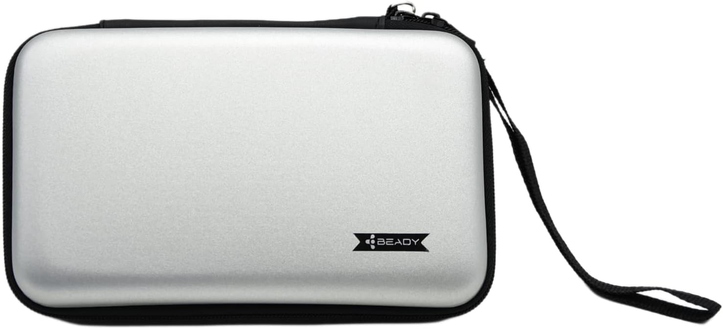 BEADY ニンテンドー NEW3DS XL、NEW3DS LL、3DS XL、3DS LL対応収納ケース 任天堂ビデオゲームコンソールのストレージケース シルバーグレー