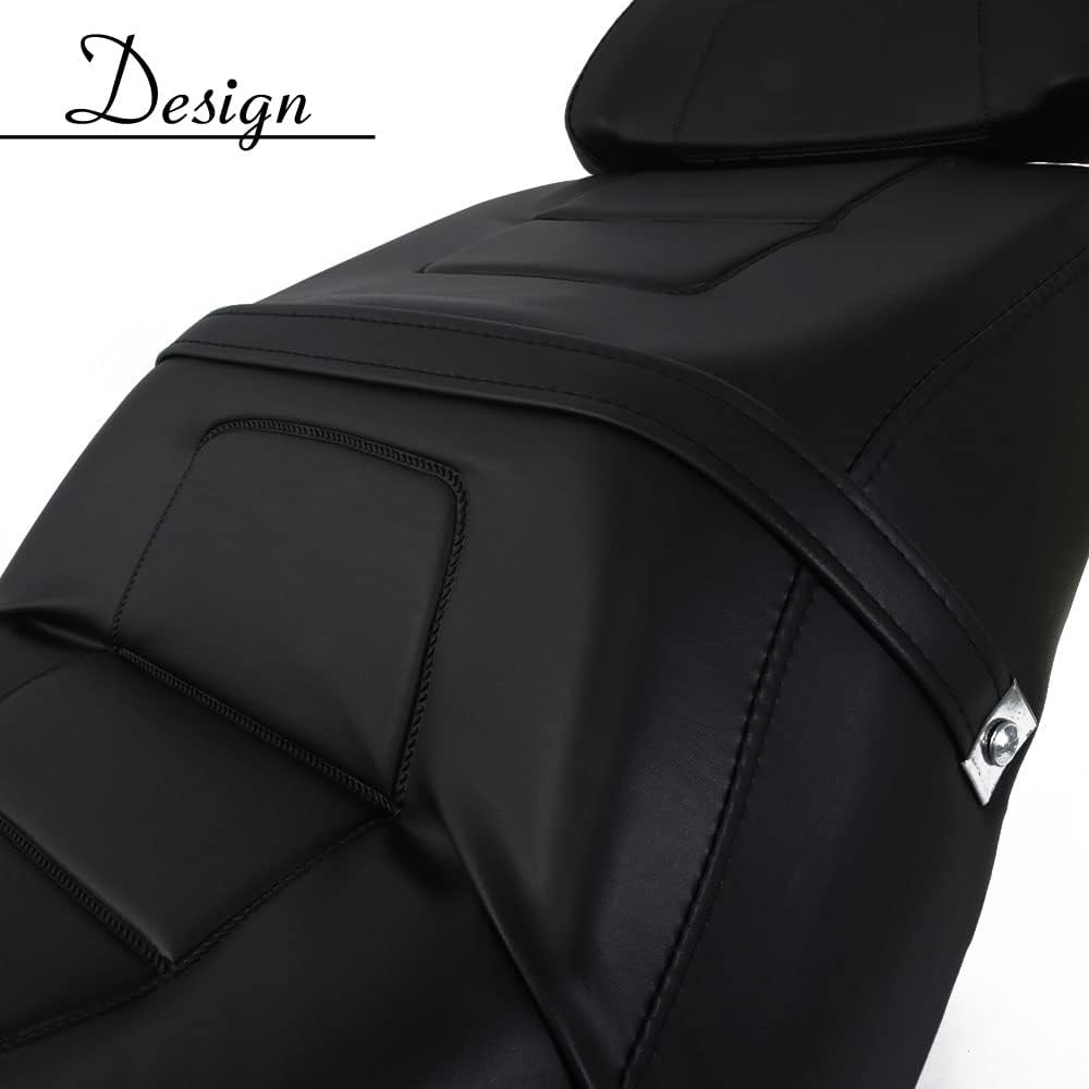 ホンダ用 フュージョン MF02 純正タイプ シート ブラック ベース付 バックレスト付 タンデムベルト 黒 外装 カスタム パーツ 補修 交換